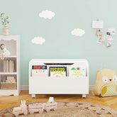 Bellemave® Kids Toy Storage Organizer with Front Bookshelf and Flip - Top Lid, Safety Hinge - Bellemave